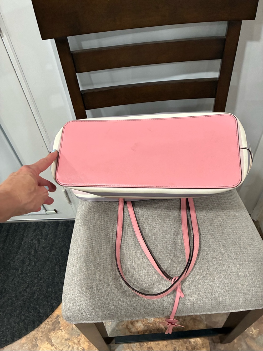 Kate spade Kelsey Tote striped shoulder bag Multi - Picture 8 of 9